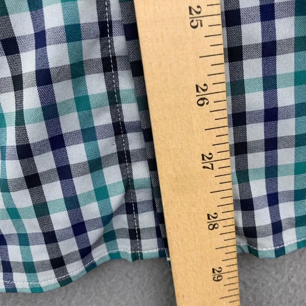 Bonobos Button Shirt Mens Large Slim Fit Stretch Gingham Plaid Long Sleeve